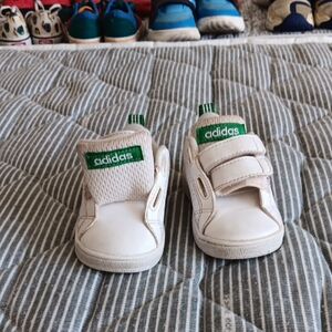 Adidas Kids White Sneakers
